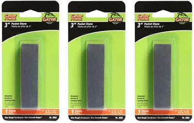 3PCS Pocket Sharpening Stone 3''x7/8'' Compact Knife Sharpener Handy Tool