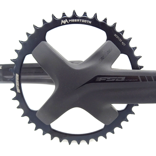 FSA Omega Megatooth Gravel CX Bike Crankset 11s 42T 170mm BB386EVO BB30 0466-W14 - Picture 5 of 10