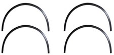 Schwarz Radlauf Zierleisten Set 4-tlg für VW PASSAT B6 3C vorne hinten Bj 05-10