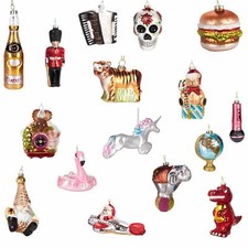 Ornamenti di Natale in Vetro Bocca Soffia Decorazioni Divertente Albero Addobbo