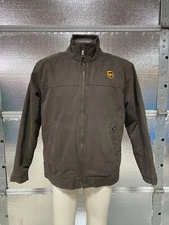 UPS Dri-Duck Jacket -  Adult Medium - Blanket Lined - Zip Up - Brown