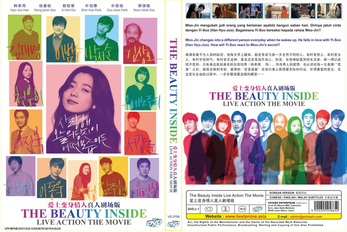 The Beauty Inside Korean Movie DVD English Subtitle Region