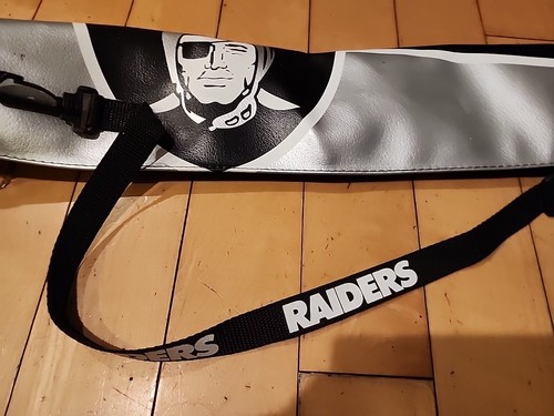 NFL FOOTBALL ~ RAIDERS ~ 5 PACK CAN SHAFT INSULATED ZIPPER COOLER CARRYING CASE - Picture 7 of 12