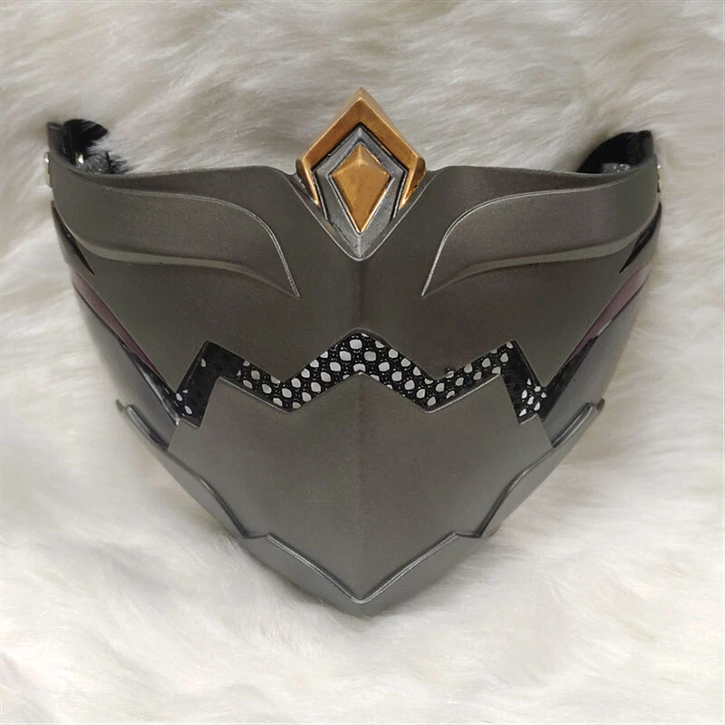 Cosplay Prop Genshin Impact Kuki Shinobu Mask Half Halloween Face Mask FRP Gift - Image 2 of 4