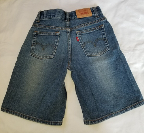 Vintage Levi's 569 Red Tag Shorts Youth 7X Loose Fit Adjustable Waistband - Picture 4 of 4