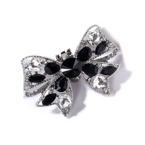 Women'sCrystal Bow Tie Shoe Buckle Shoes Clips Shoes Rhinestone Charm Decoratio" - Picture 10 of 24