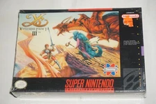 Ys III: Wanderers From Y's (Super Nintendo SNES) NEW in Box Factory Sealed