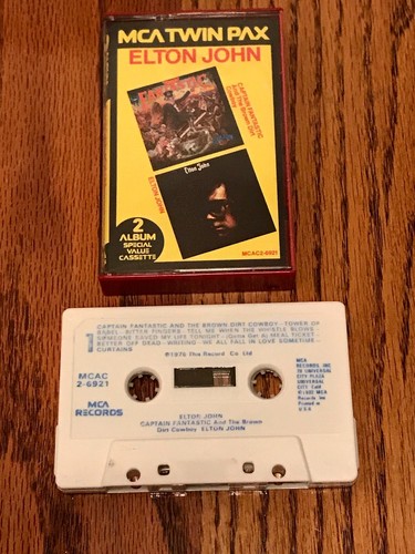 ELTON JOHN CAPTAIN FANTASTIC / ELTON JOHN SELF TITLED ~ CASSETTE - 第 1/3 張圖片