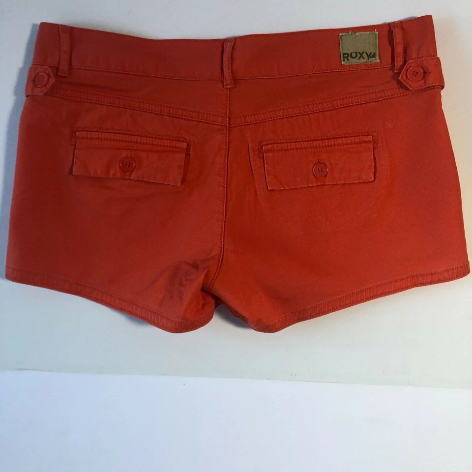 Roxy Girl Pantalón Corto Naranja Botón Único 3" Cremallera Talla 5 Foto 2 de 4