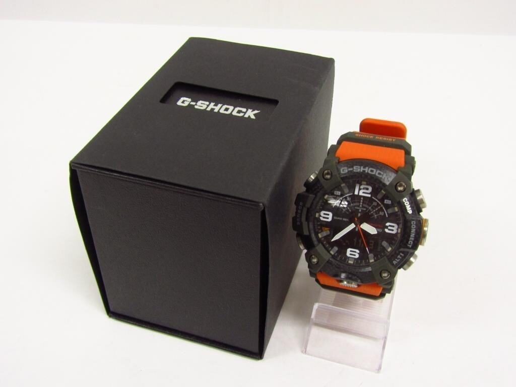 CASIO G-SHOCK MUDMASTER GG-B100-1A9JF Orange Band Used Japan CASIO G-SHOCK MUDMASTER GG-B100-1A9JF Orange Band Used Japan