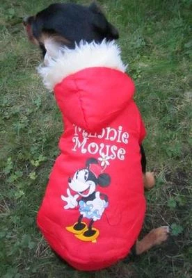 WAUWUF NEU Hunde Schneemantel warm wattiert Parka süßes Motiv Hundebekleidung klkxde