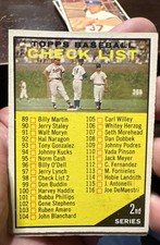 1961 Topps - Checklist Ernie Banks, Don Zimmer, Joe Adcock #98 Checklist in...