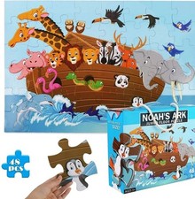 Noah  s Ark Puzzle 48-Piece Giant Floor Puzzle Jumbo Jigsaw for Kids 3 