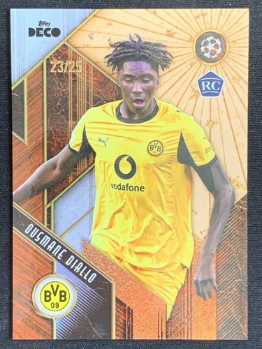 Ousmane Diallo 2025-26 Topps Deco UCC L'Nouvell Espirit Orange RC /25