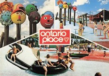 Postcard 3 Views of the Waterplay Area at Ontario Place in Toronto, Ontario