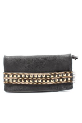 EVEN&ODD Clutch Mittel Damen Tasche schwarz-goldfarben Elegant