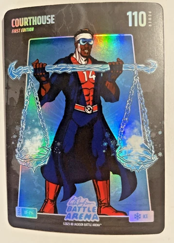 Courtland Sutton 2026 Bo Jackson Battle Arena Courthouse Battlefoil Ice Card!!