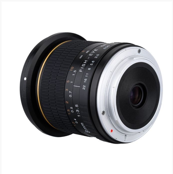 Neewer 8mm f/ 3.5-22 Aspherical HD Fisheye Lens with Protective