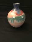 VINTAGE N.C. POTTERY MULTI DRIP GLAZE JUG — photo 2
