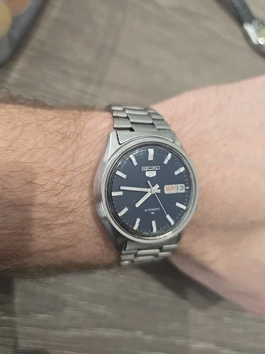 Vintage Seiko 5 Automatic Day-Date 7009-8150 – Blue Dial – Japan  – Working