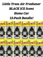 Little Trees Hanging Air Freshener BLACK ICE Scent Home Car 12 pack Bundle 