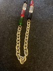 Vintage Sarah Coventry Set Necklace & Bracelet, Lucite blackgreen/red /Clear 18” — photo 8
