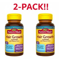 2 PACK (60 Count) Nature Made Hair Growth Softgels Lustriva EXP Mar 2028 -Nib