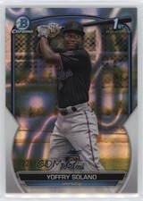 2023 Bowman Chrome Prospects Lava Refractor 226/399 Yoffry Solano #BCP-72 0a98