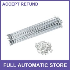 1Set 14G 221mm Length Bicycle Spokes Nipple Carbon Steel Galvanized Universal