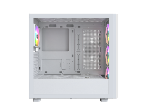 Montech XR Drewno XR Drewno Białe Stal / Plastik / Drewno ATX Etui Komputer Ca - Zdjęcie 3 z 7