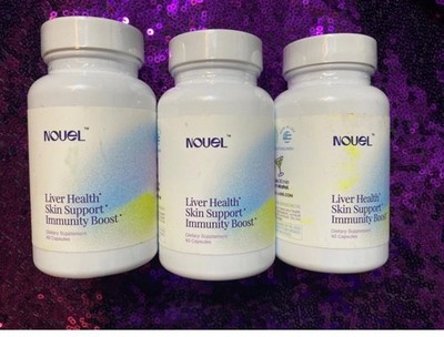 3-Pack Nouel Liver Health Skin - Skin+Liver+Immunity Milk Thistle NAC 40 Capsule