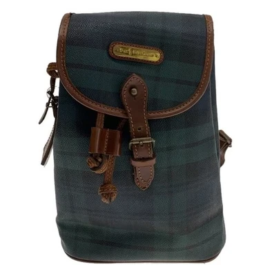 Sac bandoulière POLO RALPH LAUREN vert montre noire cuir femme une bandoulière - Photo 1/4