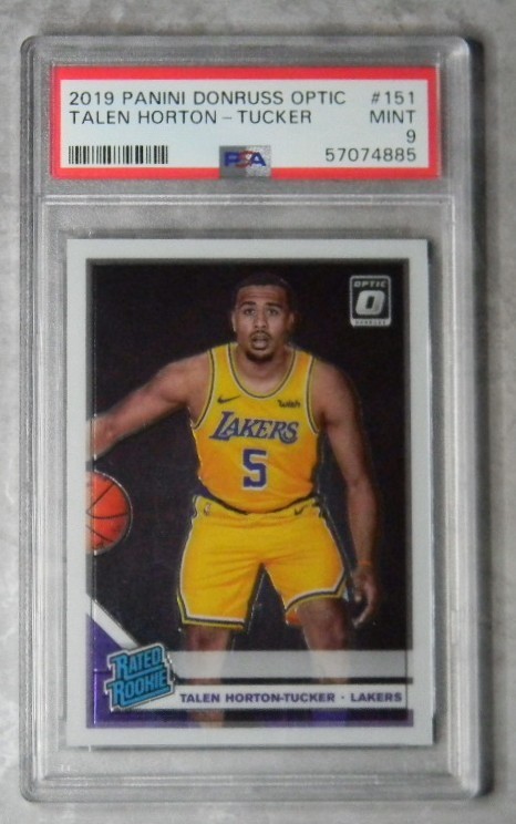 2019-20 Donruss Optic #151 Talen Horton-Tucker PSA 9 MINT Rated Rookie
