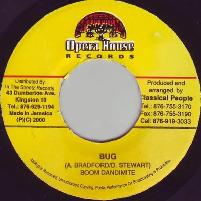 Boom Dandimite Bug Vinyl Single 7inch Opera House