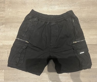 [S] Represent Black Mens Cargo Shorts