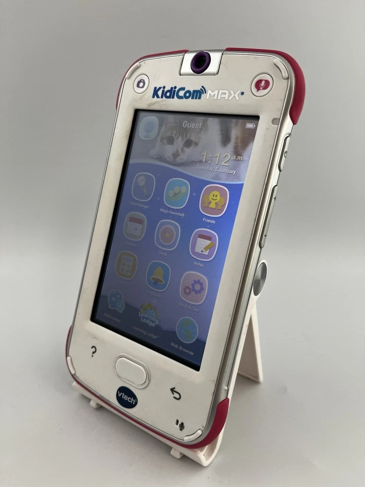 VTech KidiCom Max Purple 8GB Wi-Fi Learning Kids Toy Tablet - Image 2 of 4