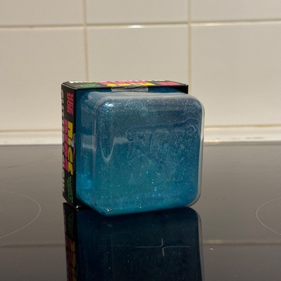Needoh RARE Nice Berg Glitter And Glow Giant Nee Doh XL AUTHENTIC New (Blue)