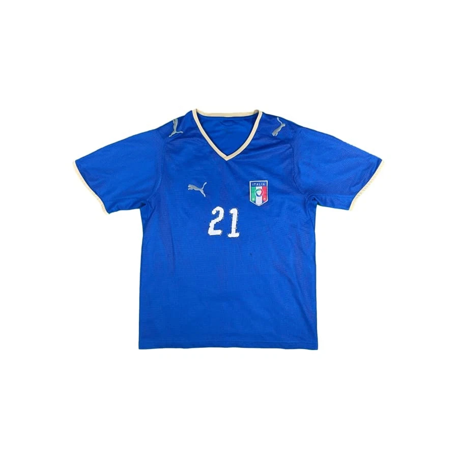 Maillot de football vintage extérieur équipe d'Italie N°8 Gattuso 2008-2009