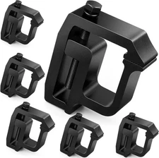 moveland Upgraded 6 PCS Truck Cap Clamps - Heavy Duty 6Pcs, Black 