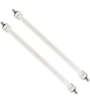 MAXTECH Set 2 Tubi Candela Di Ricambio Per Stufa Al Quarzo Stufe Lunghezza 205 Mm Tbq-01