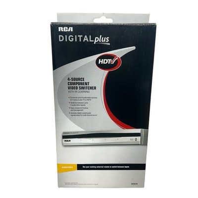 RCA DH4CVS Component Video Switcher 4 Source All Brand Compatible Digital Plus