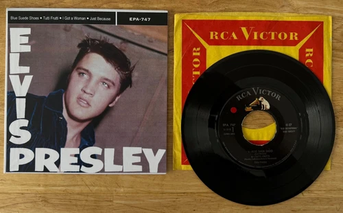 45 EP ELVIS PRESLEY BLUE SUEDE SHOES EPA 747