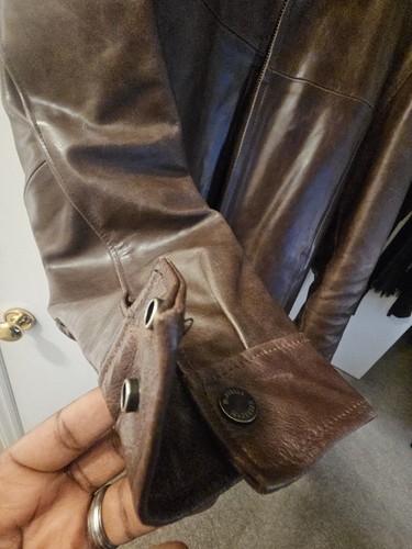 Wilson Men's Brown Leather Jacket, Medium - Picture 7 of 12