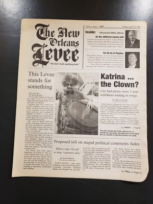 The New Orleans Levee Satirical Newspaper  Hurricane Katrina August 29, 2006