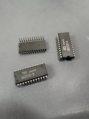 2x NEC D8253C-5 Programmable Interval Timer IC DIP-24 Vintage 8253 Compatible