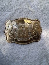 FAUX GOLD WESTERN STYLE BELT BUCKLE With Letter M