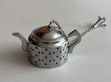 Miniature Tea Pot, Loose Leaf Tea Infuser, Stainless Steel