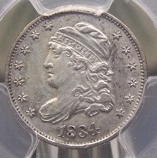1834 Capped *BUST* Half Dime H10c PCGS AU Details #743 About Unc ECC&C, Inc.