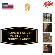 Fancy Property Under 24Hr Video Surveillance Sign  Property Security Sign wi...