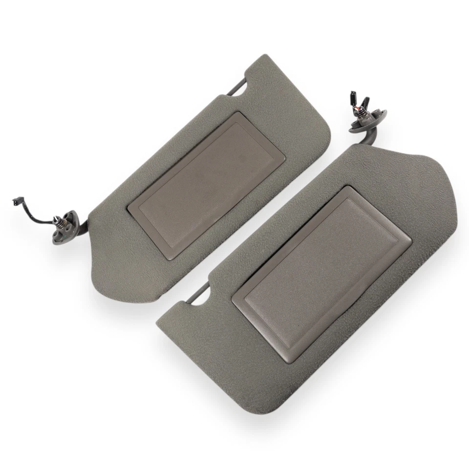 2000-2005 Chevy Impala & Monte Carlo Driver & Passenger Side Sun Visor Pair Gray - Image 2 of 4